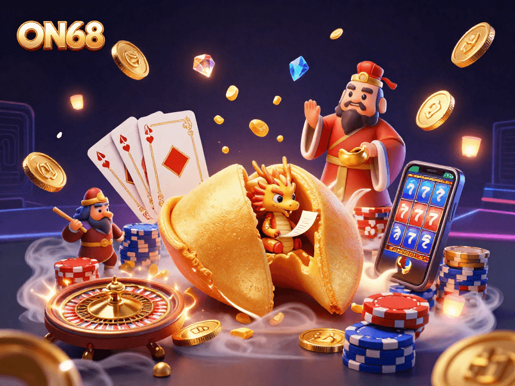 Spin the roulette wheel and uncover fortunes with ON68's vibrant casino scene full of excitement.