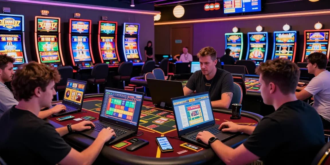 Players enjoying multiple gaming options at 79club, showcasing vibrant online casino atmosphere.
