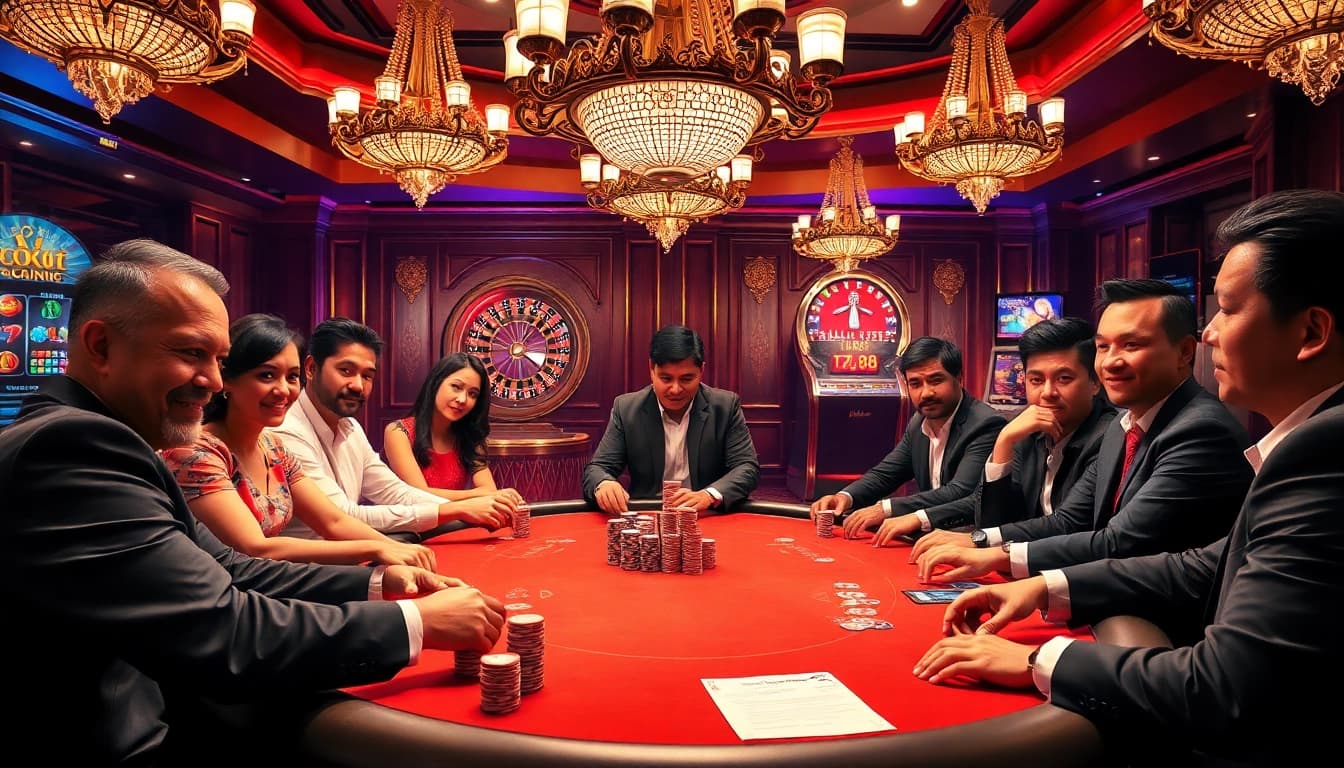 Experience the thrill of high-stakes poker at tg88’s luxurious casino table.