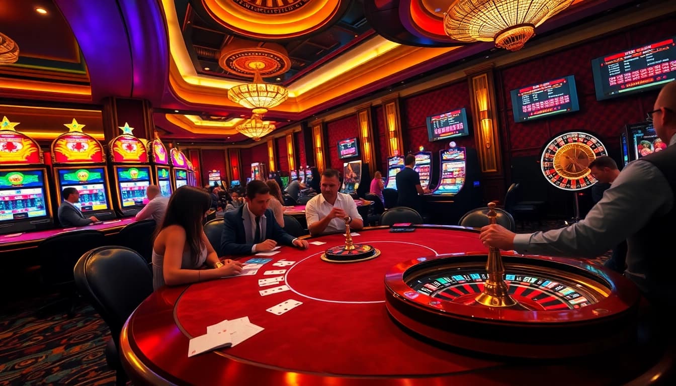 Bongdanet players strategizing at a luxurious casino table while engaging in exciting bets.
