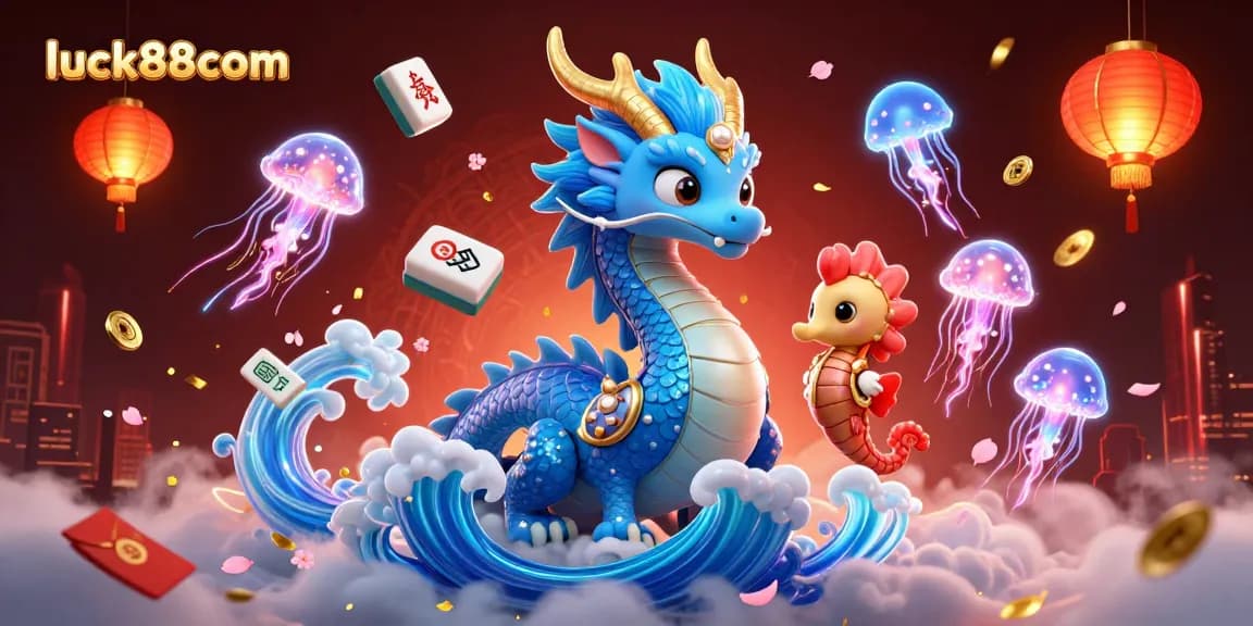 Engage with luck88com's thrilling casino experience featuring vibrant ocean-themed characters and gaming elements.