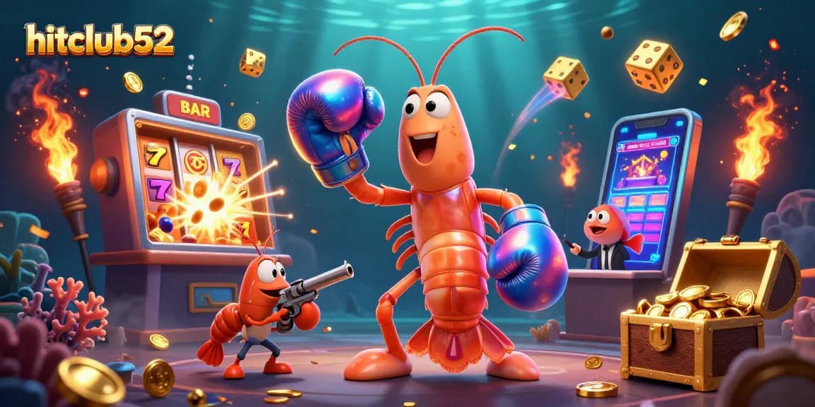 Experience thrilling gameplay with hitclub52, featuring vibrant slot machines, lively characters, and dynamic casino action.