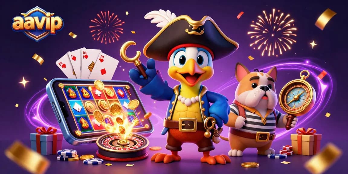 Engage with aavip's immersive casino adventure featuring vibrant slot games and dynamic characters.