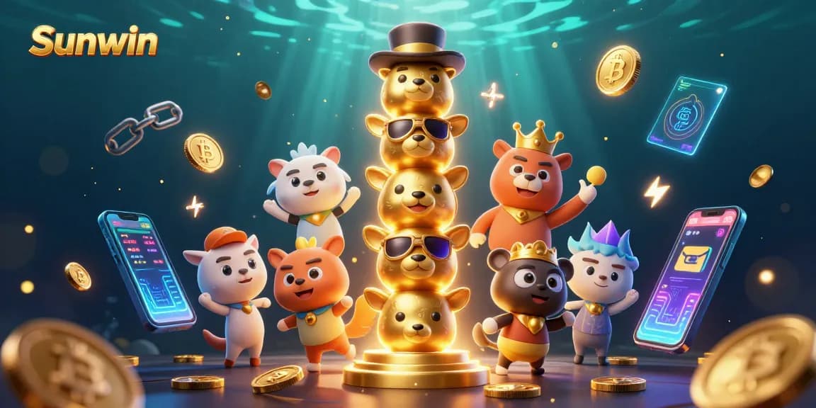 Engage with Sunwin's vibrant casino scene featuring dynamic 3D elements and magical tokens.