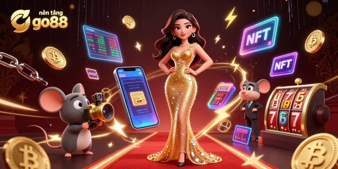 Engage in thrilling gameplay on nền tảng go88 with dynamic slot machines and vibrant cryptocurrency elements.