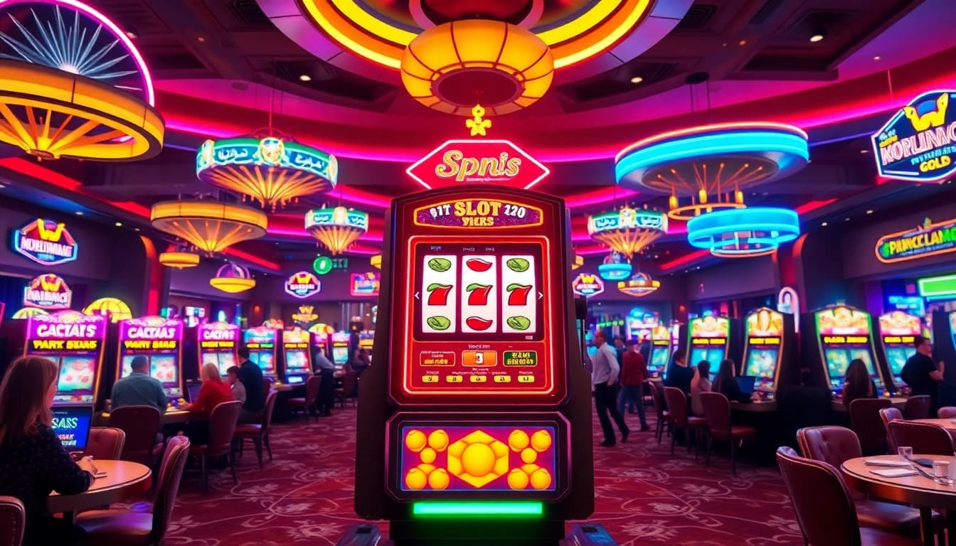 Menangkan slot gacor di mesin slot yang memesona dalam suasana kasino yang meriah.