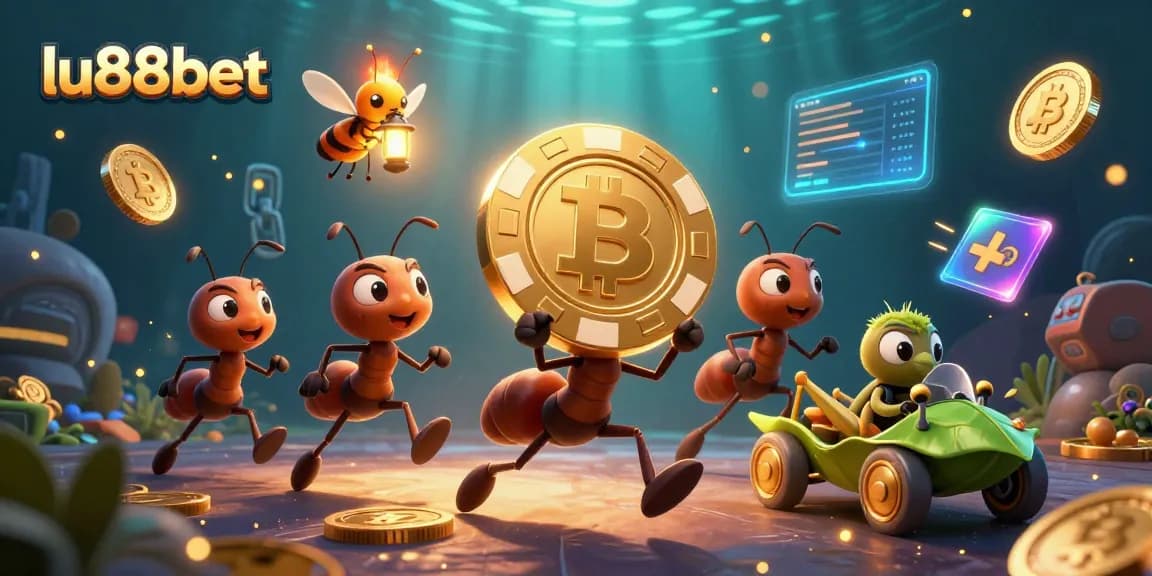 Experience thrilling heist adventures with lu88bet's vibrant and rich 3D casino illustration.