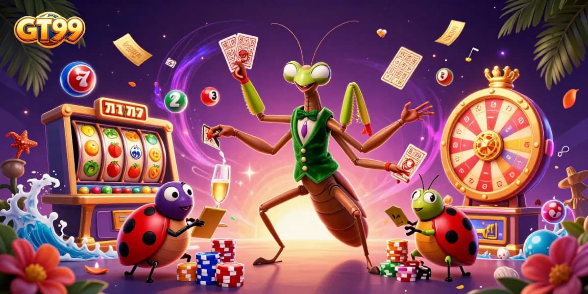 GT99 unleashes excitement with vibrant slot games and a lively casino atmosphere.