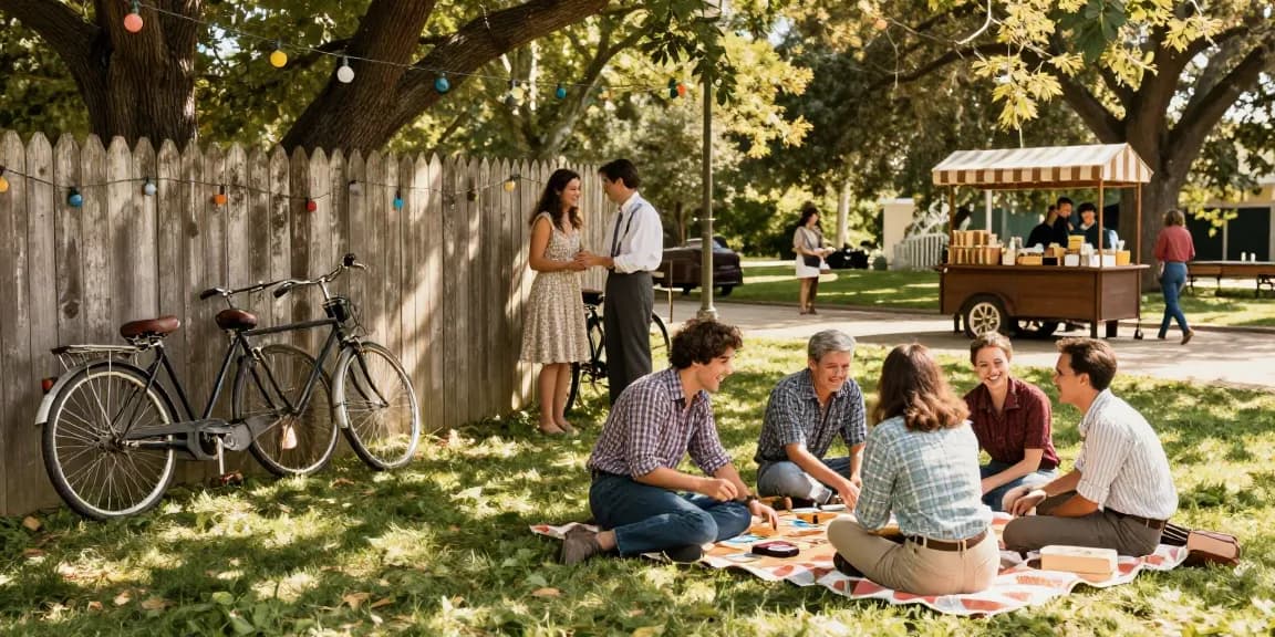 Enjoying vintage park gatherings with rokok88 in a peaceful picnic atmosphere.