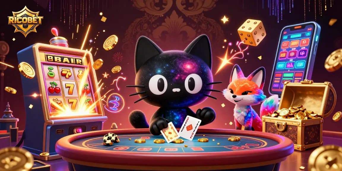 Join RICOBET at a vibrant cosmic casino, filled with thrilling games and alluring jackpots.