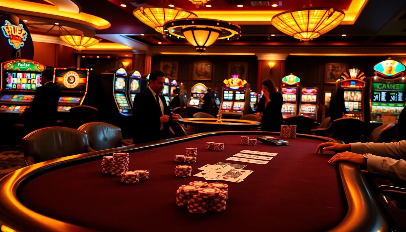 Experience the thrill of 789f with ready poker chips on a luxurious casino table.