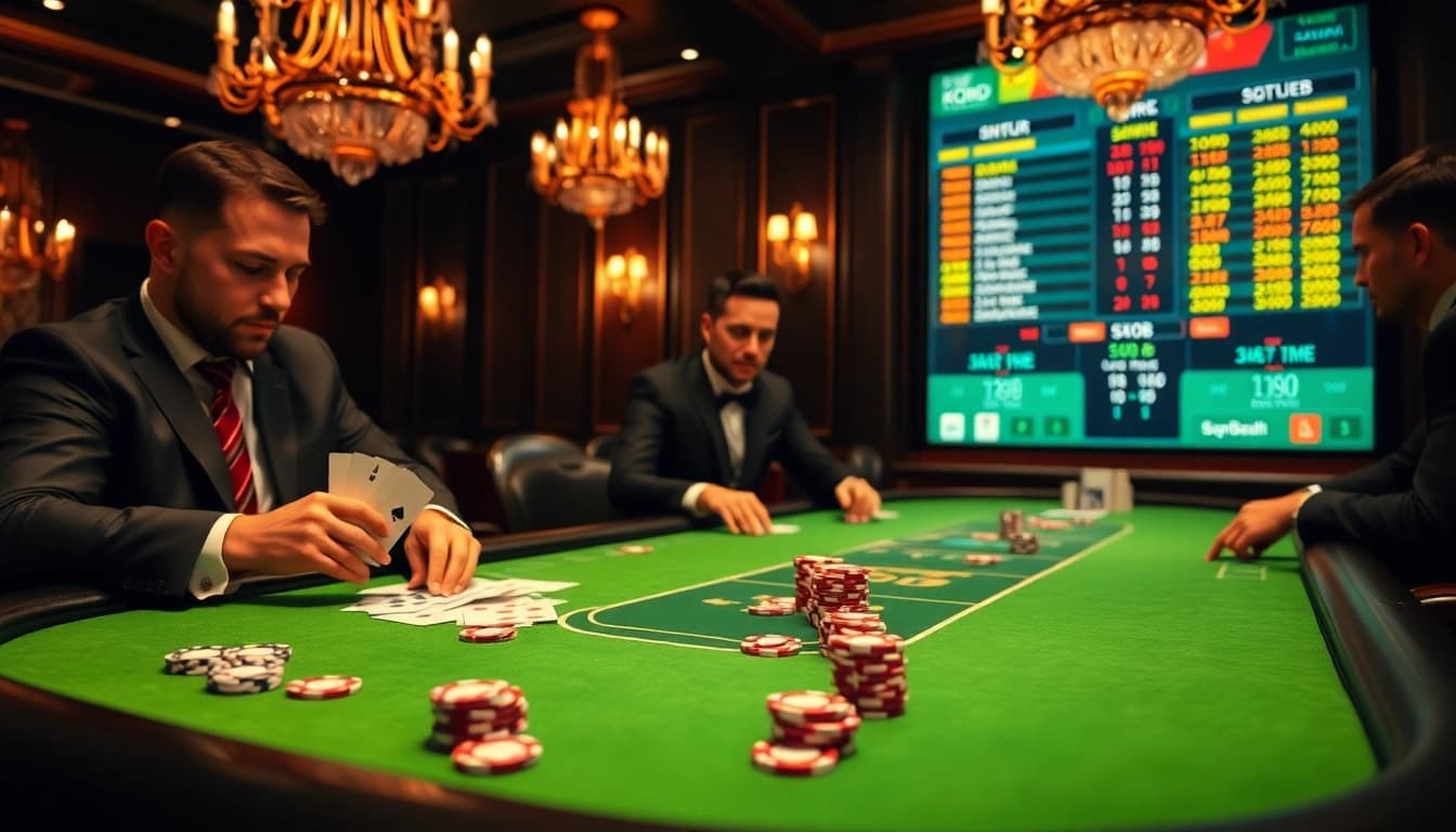 Experience kqbd excitement at a glamorous poker table with vibrant chips and live betting updates.