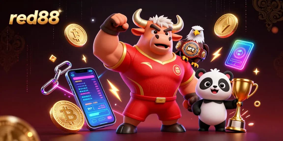 Experience thrilling wins at red88 with an electrifying 3D casino champions scene.