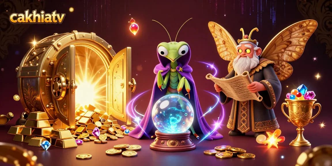 Cakhiatv engages viewers with enchanting fortune tellers and a wealth of luminous treasures.