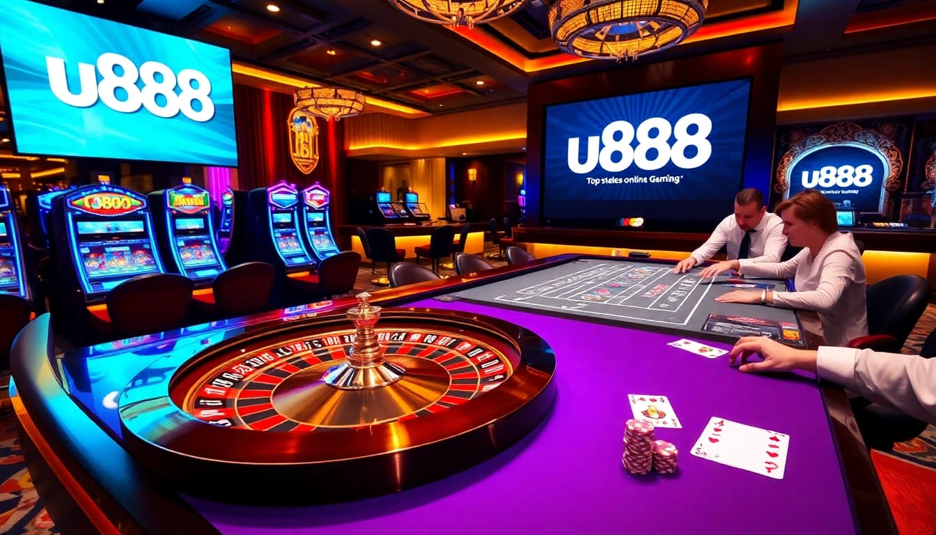 Experience the thrill of u888 casino with vibrant gaming tables and engaging players.