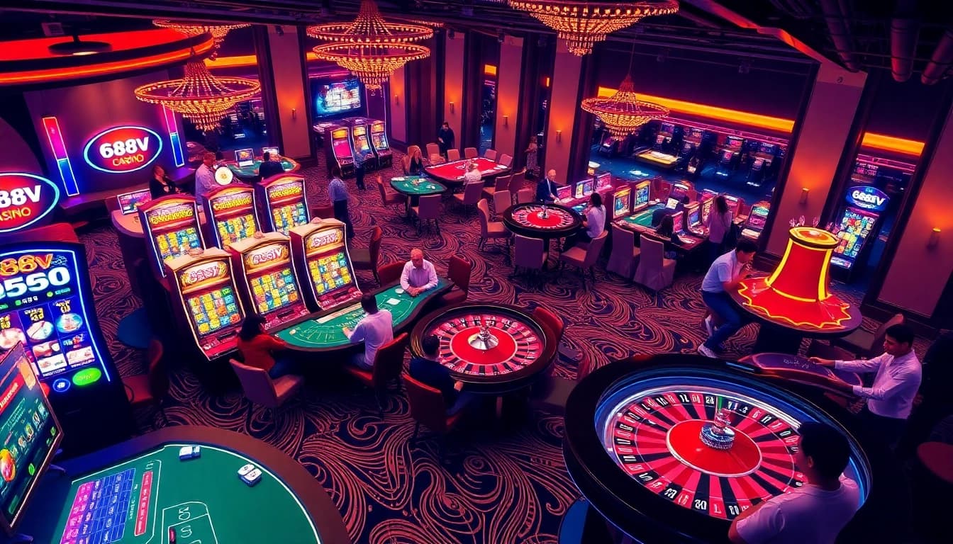 Experience the excitement of 688v with vibrant casino games and engaging players.