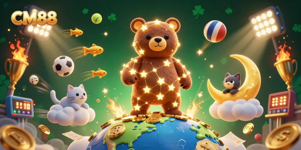 Engage with CM88's thrilling gaming world through dynamic sports-themed casino elements.
