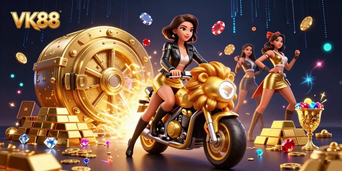 Experience thrilling gaming at VK88, capturing the essence of high-stakes casino action.