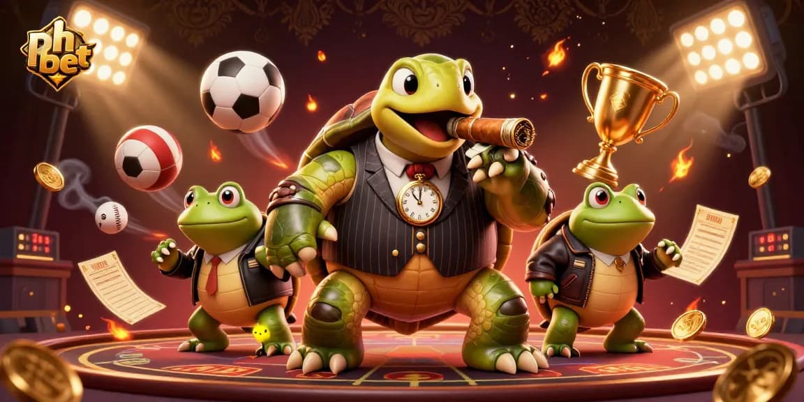 Engage with ph bet opportunities through thrilling animated casino-themed illustration, showcasing dynamic sports and casino elements.
