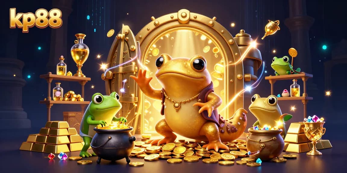 Engage in epic treasures with kp88 as golden characters transform and create wealth.