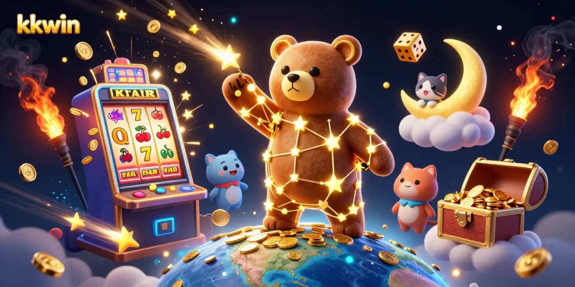 Spin to win at kkwin's lavish casino with dynamic games and colorful jackpots!