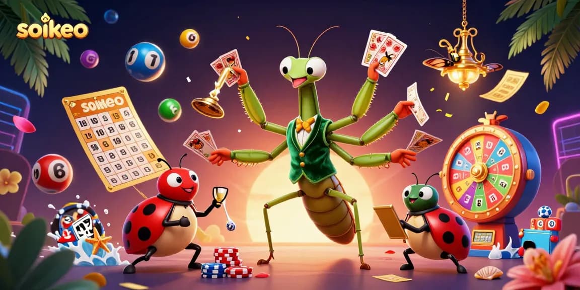 Experience exciting soikeo gameplay with colorful lottery elements and dynamic casino atmosphere.