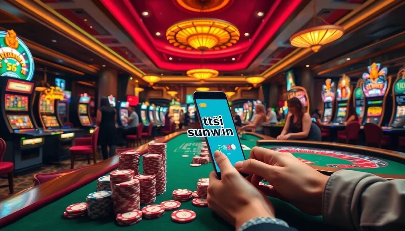 Experience the excitement of tải sunwin as players engage with vibrant casino games and thrilling betting action.