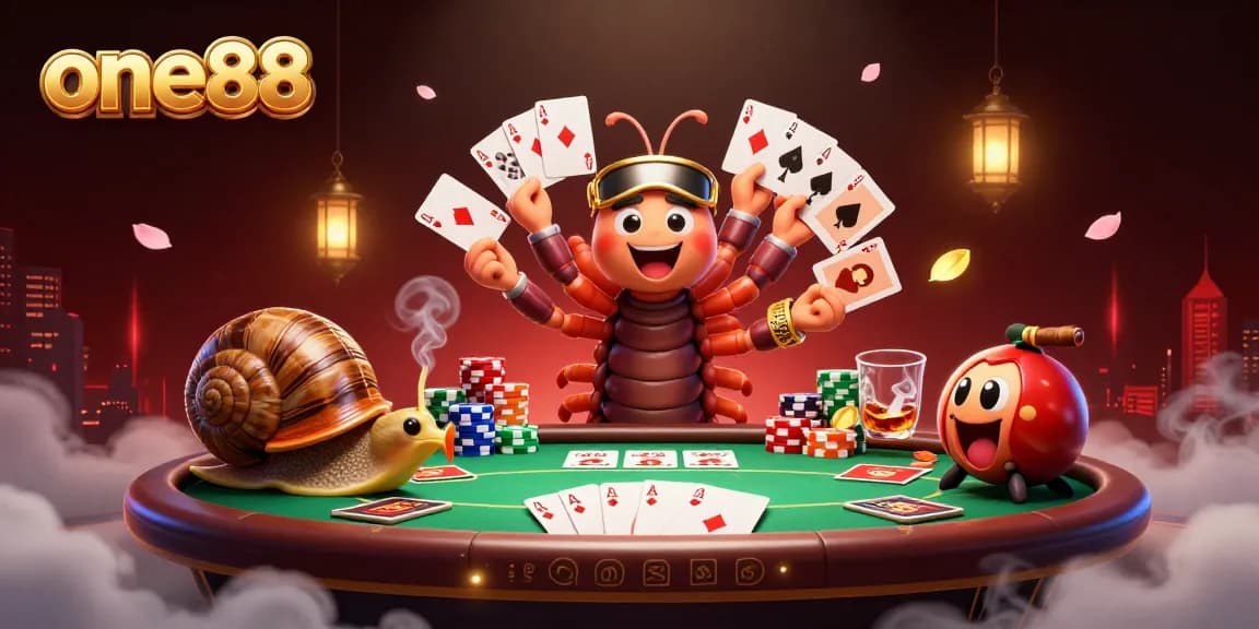 Experience one88's thrilling casino atmosphere with a playful 3D dealer and exciting card games.