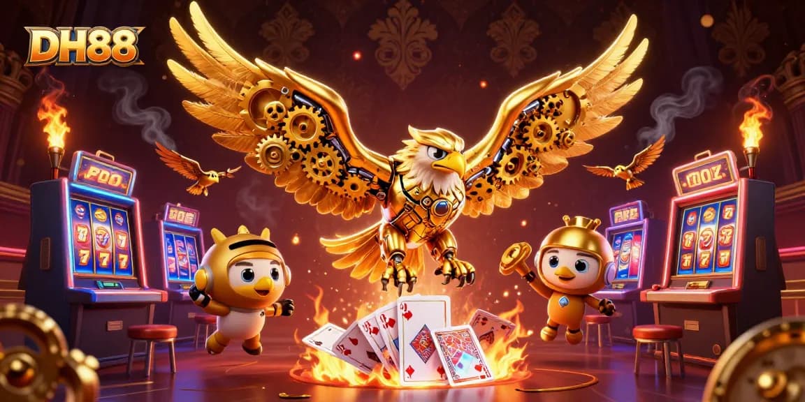 Play with DH88 in an exciting online slot environment featuring vibrant graphics and golden elements.