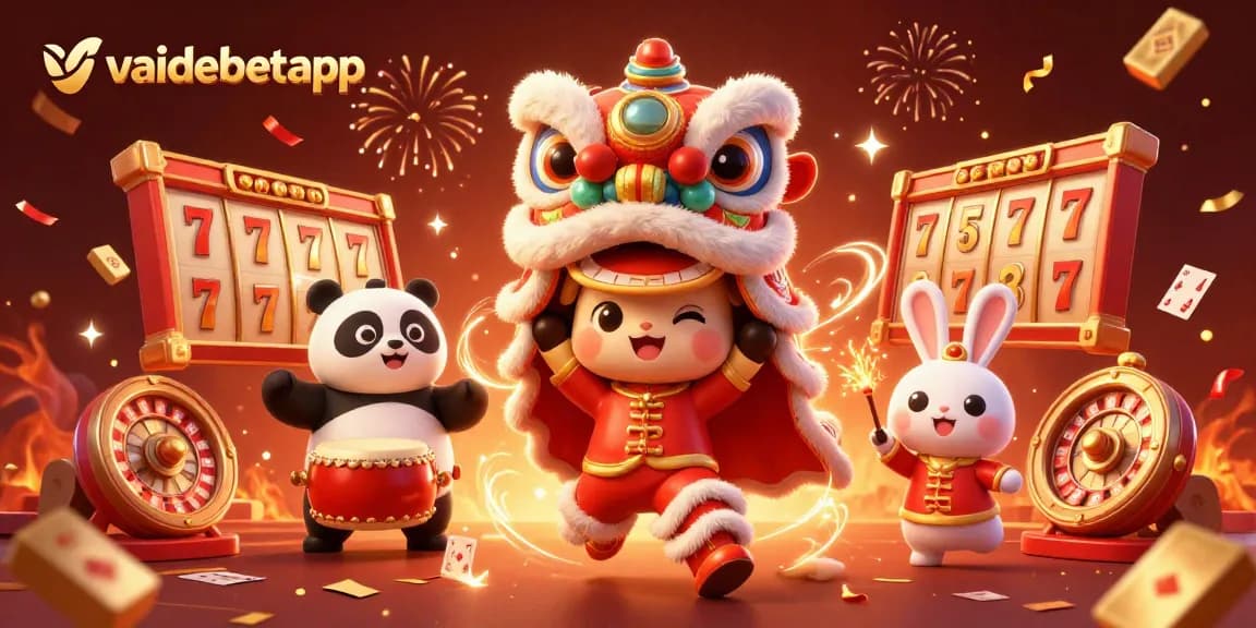 Experience engaging casino adventures with the vibrant vaidebetapp characters in a lively 3D scene.