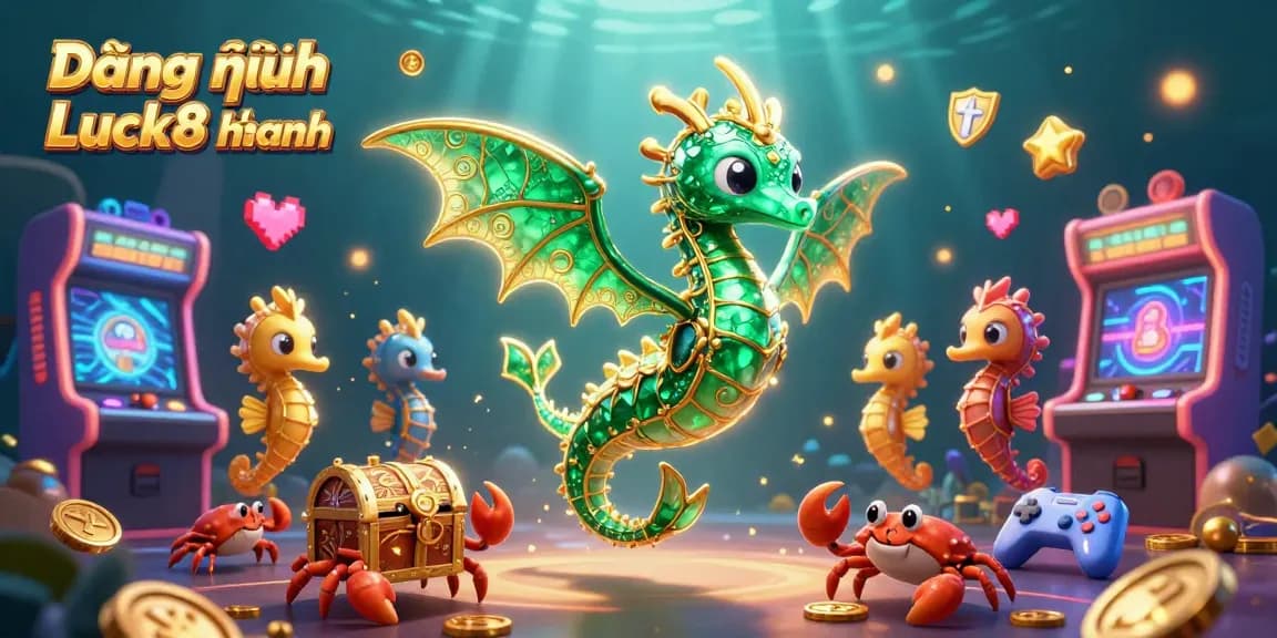 Effortlessly access Đăng nhập Luck8 nhanh with this vibrant 3D casino-themed illustration showcasing engaging gaming elements.