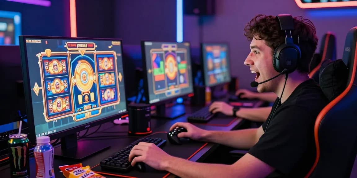 Gamer menggunakan Super59 login untuk bermain slot online dengan grafis menarik dan suasana menegangkan.