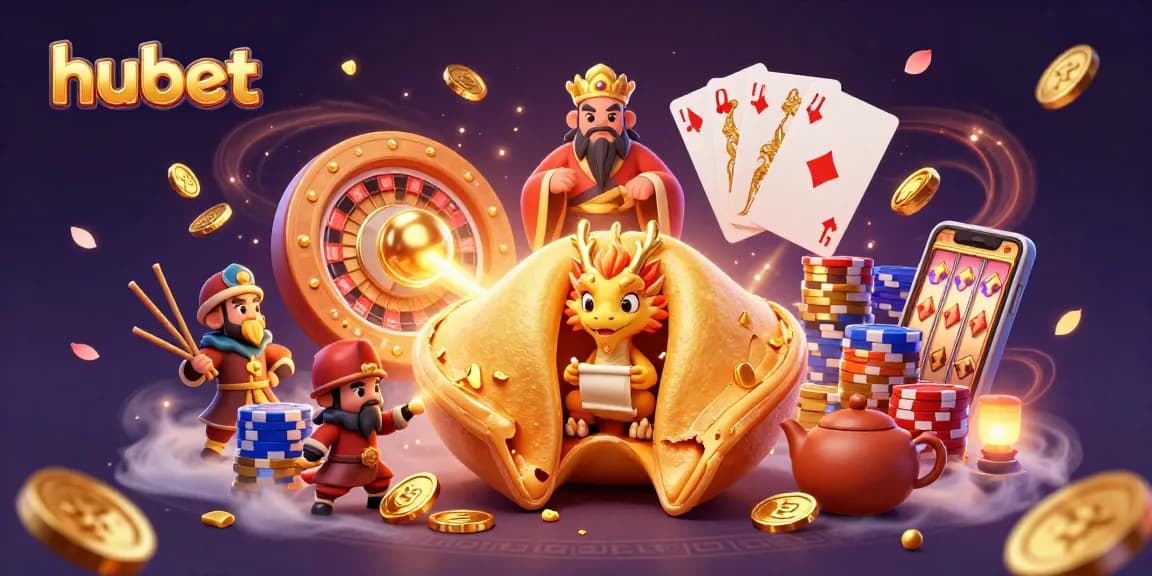 Experience thrilling gaming at hubet with golden fortune cookies and competitive casino elements.
