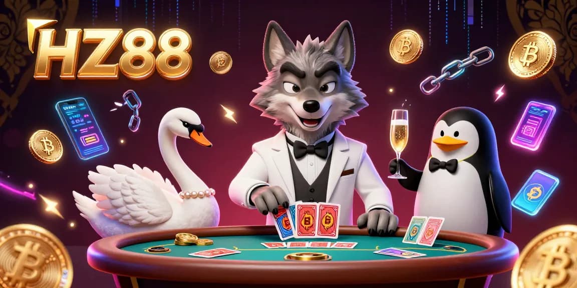 Engage in exhilarating gameplay at HZ88 with lively characters and vibrant casino elements.
