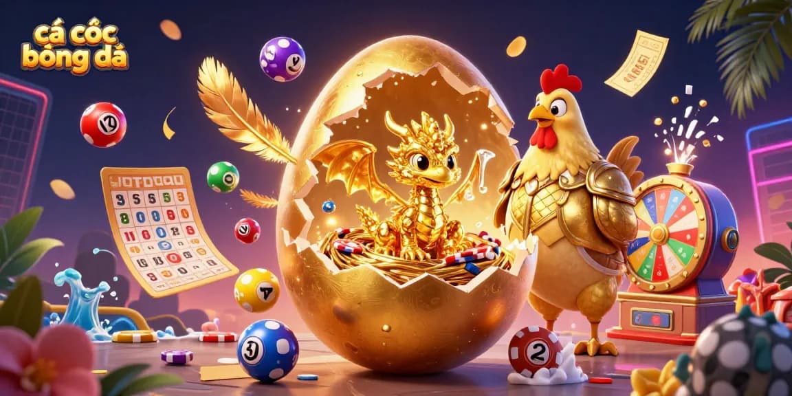 Experience cá cược bóng đá with vibrant graphics showcasing dynamic betting action and golden rewards.