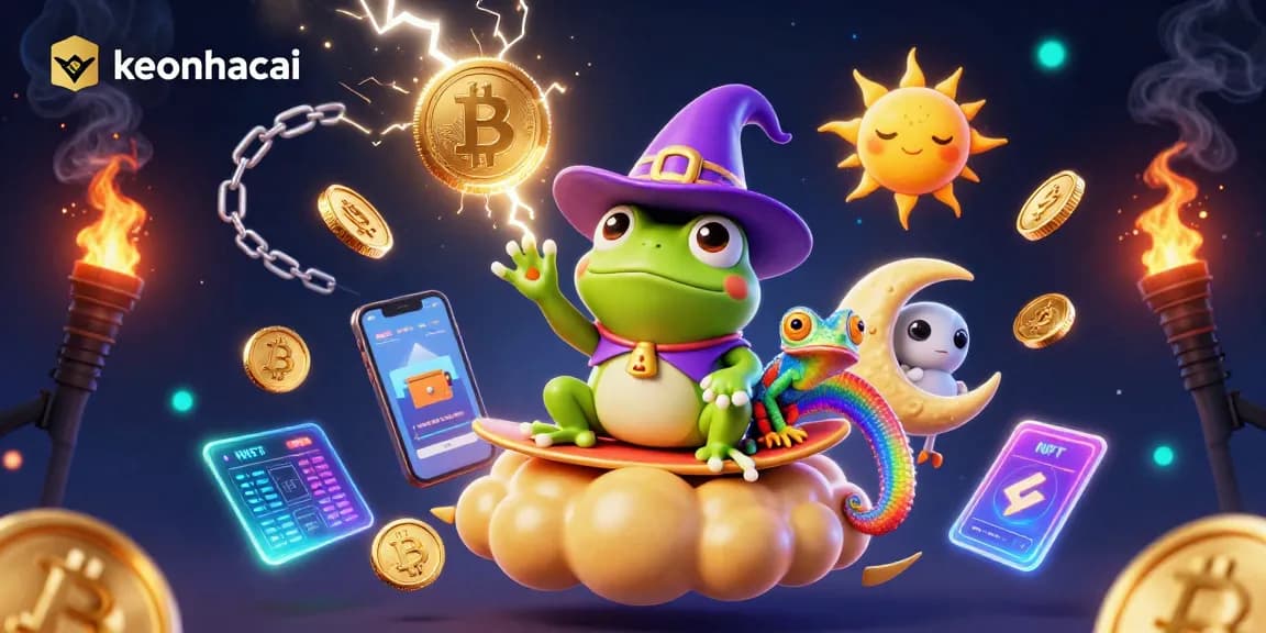 Join the keonhacai gaming world with vibrant 3D characters celebrating wins under a storm of gold coins.
