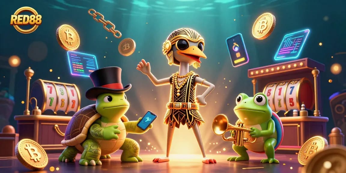 Spin the slot reels at RED88 with a vibrant 1920s twist featuring lively characters.