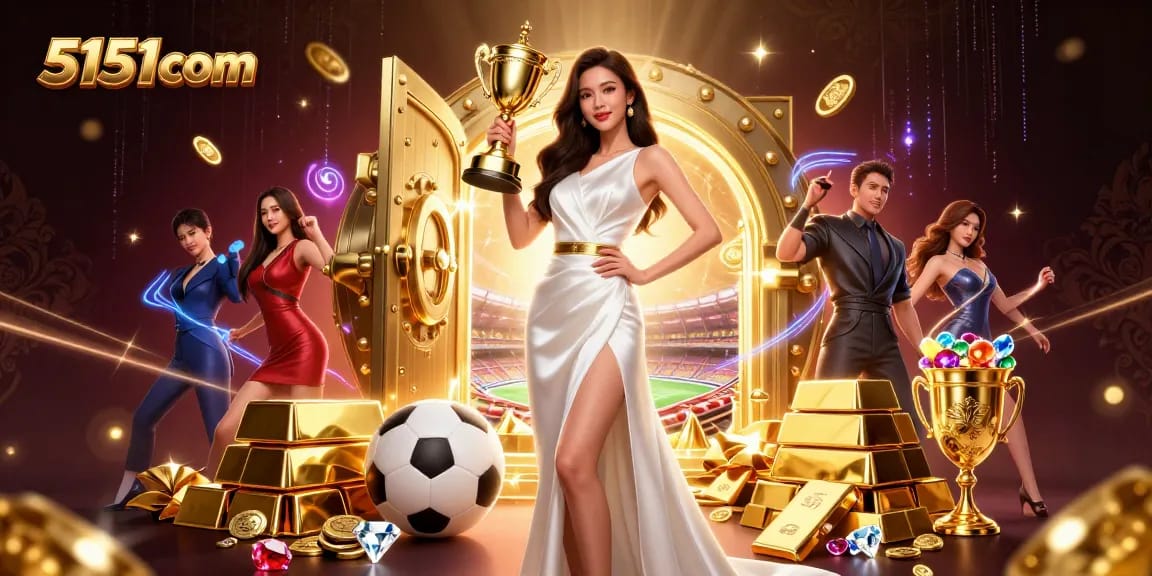 Engage with exciting 5151com sports betting elements in a vibrant digital casino scene.