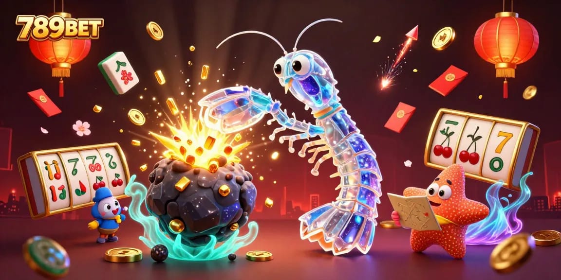 Engage with 789BET's thrilling 3D illustration showcasing a vibrant casino environment.