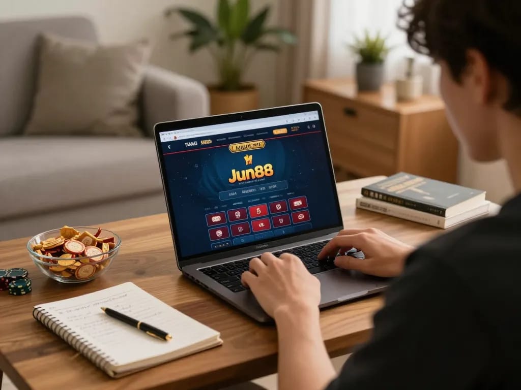 Engaging gameplay on trang chủ Jun88 casino website from the comfort of home.