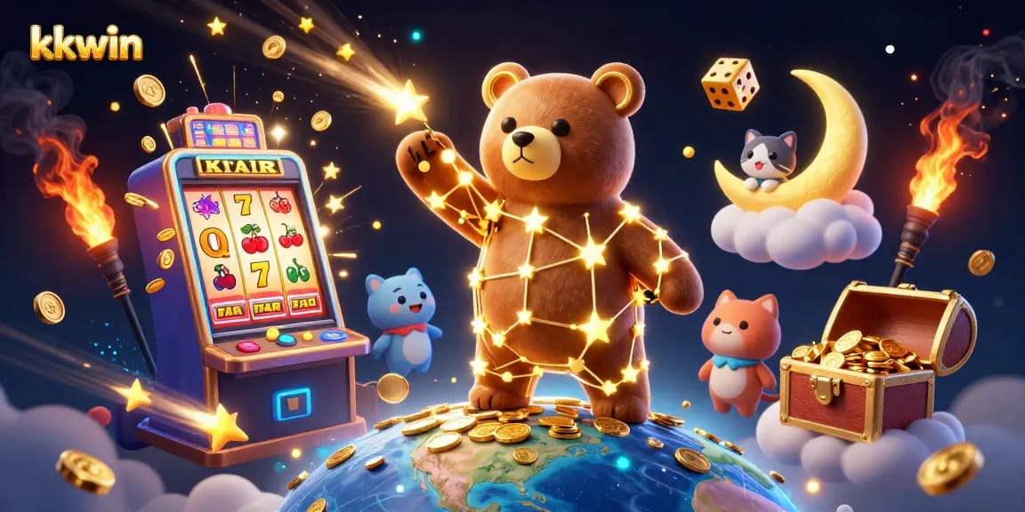 Spin to win at kkwin's lavish casino with dynamic games and colorful jackpots!
