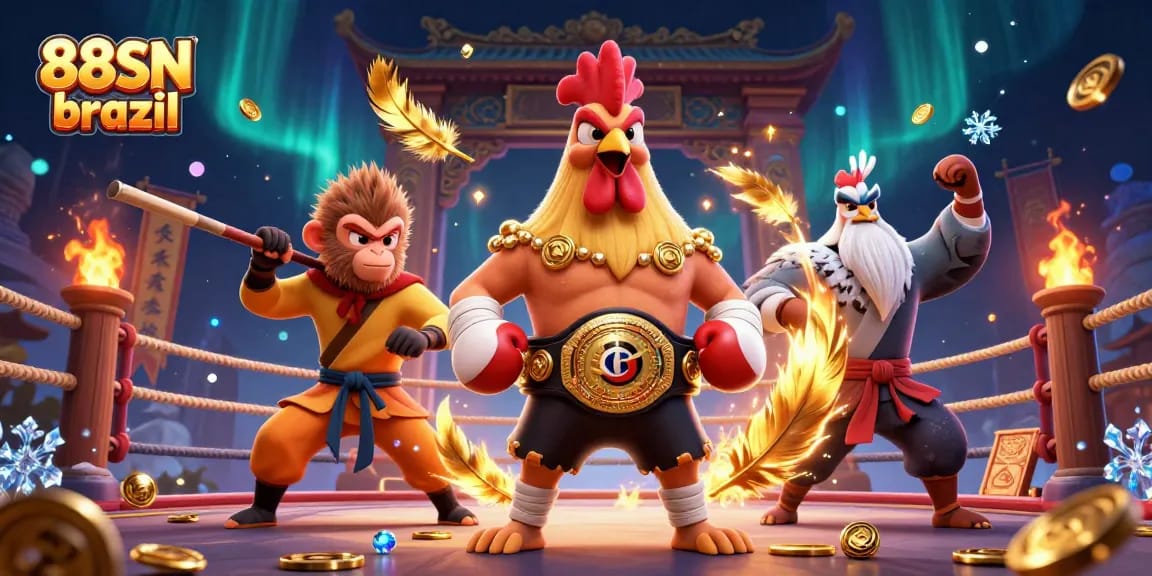 Experience 88SN brazil with unique Martials Arts-themed characters in an immersive gambling scene.