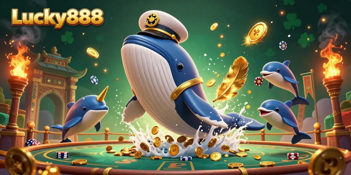 Experience the thrill at Lucky888 with the captivating sea-themed characters and dynamic gaming elements