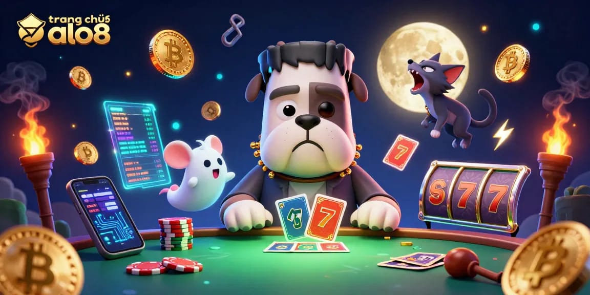 Engage in thrilling games at trang chủ alo8 with vibrant casino elements and unique characters
