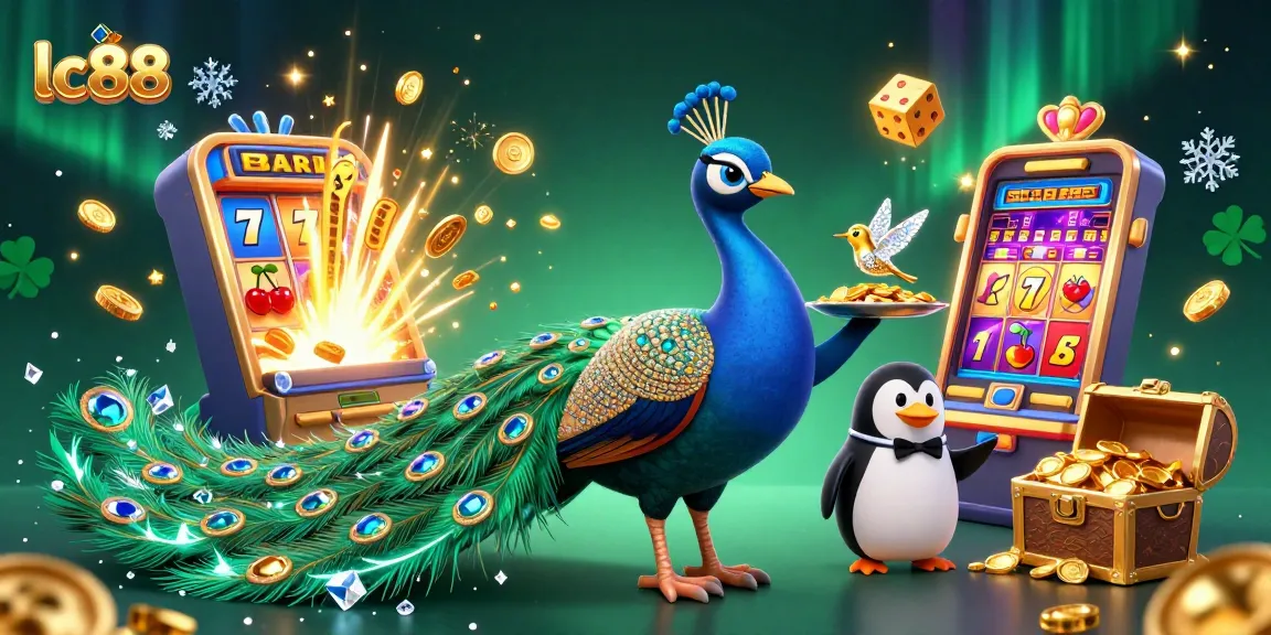 Experience lc88's dynamic gaming scene with colorful elements and engaging characters.