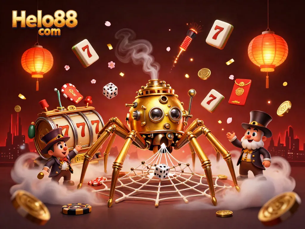 Experience the excitement of Helo88 com's rich gaming scene with steampunk elements and dynamic casino action.