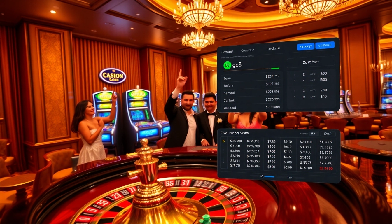 Experience thrilling gaming moments at go8's luxurious roulette table with vibrant chips and wins.