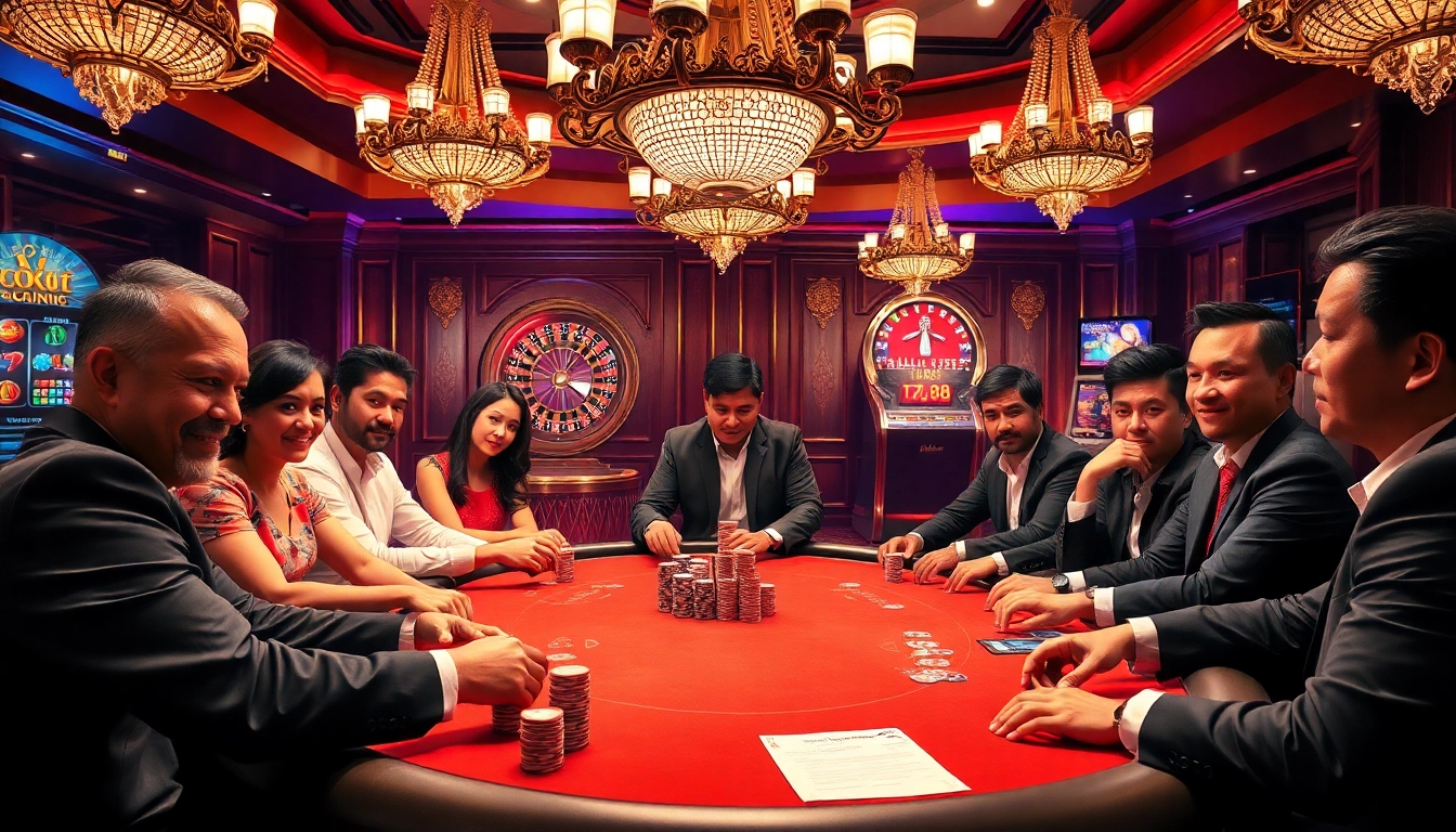 Experience the thrill of high-stakes poker at tg88’s luxurious casino table.