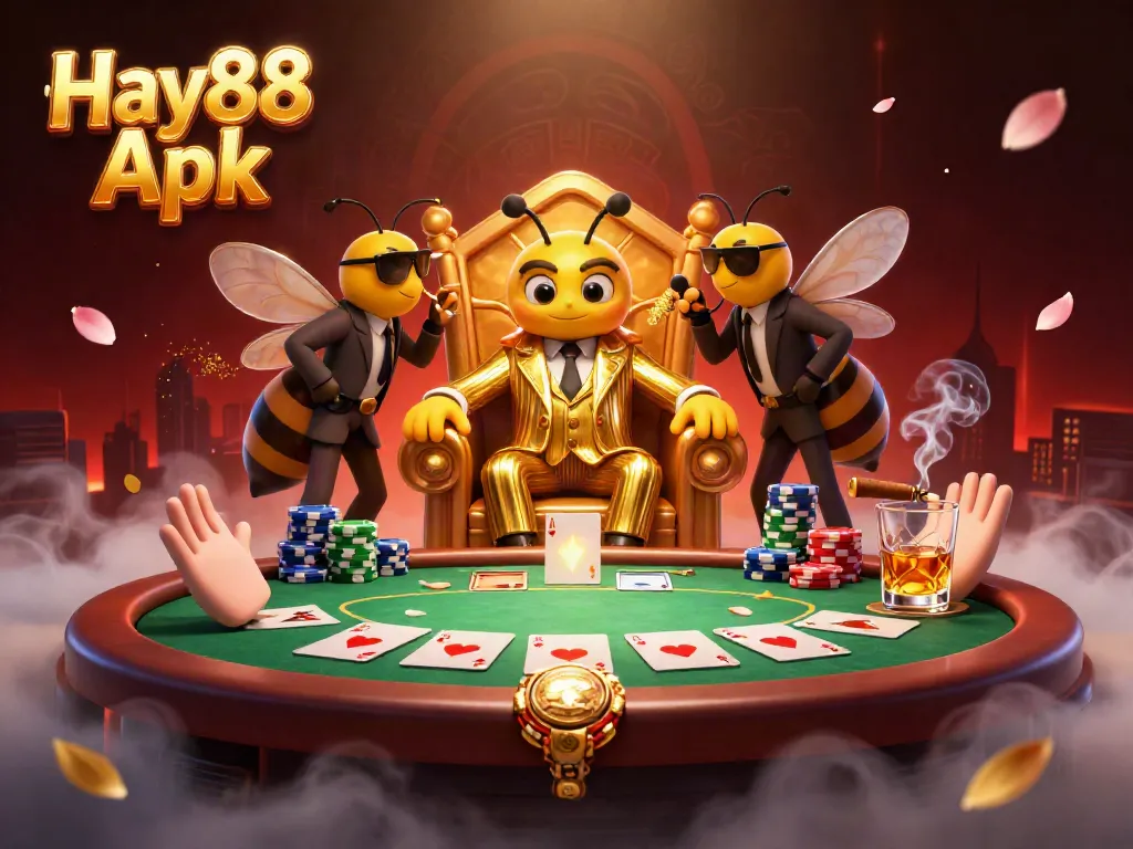 Win big with Hay88 Apk at a vibrant gaming table showcasing poker action and a thrilling atmosphere.
