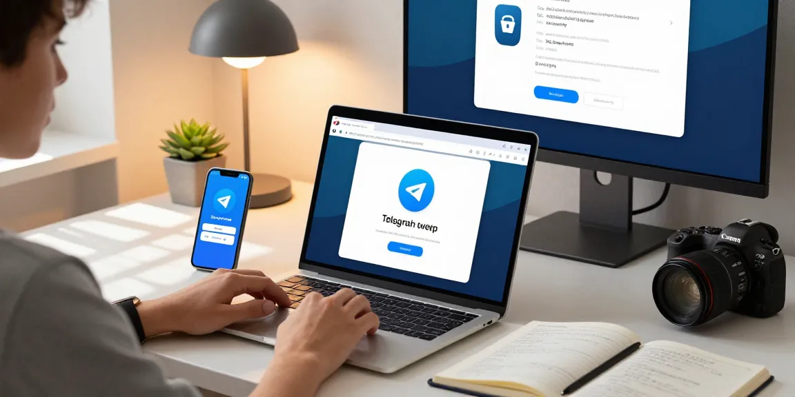 Experience seamless communication with Telegram Download on various devices in a modern workspace.